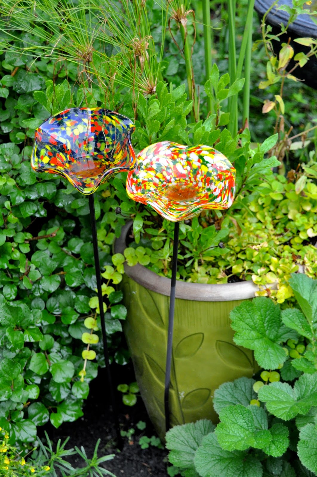 Blown Glass Garden Flowers